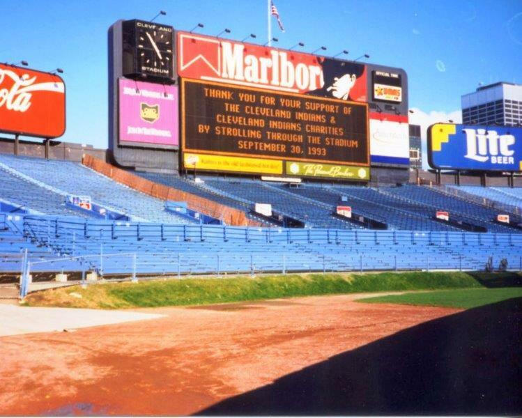 CLEVELAND MUNICIPAL STADIUM Indians Browns Glossy 8x10 Photo Poster painting Poster Chief Wahoo