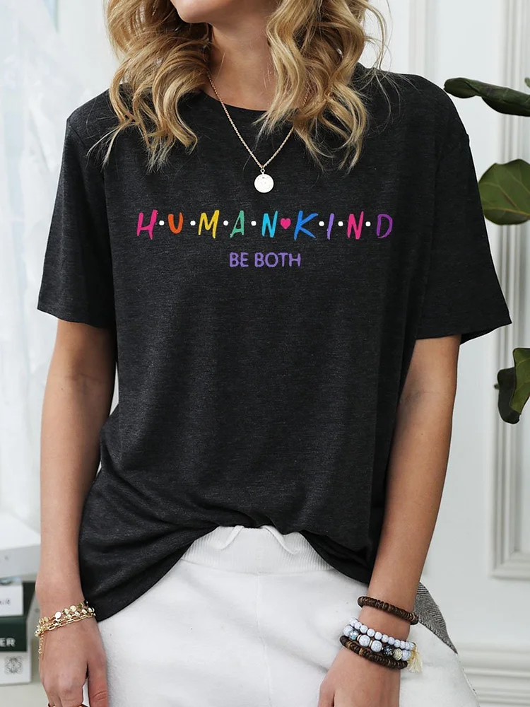 Bestdealfriday Humankind Be Both Graphic Tee