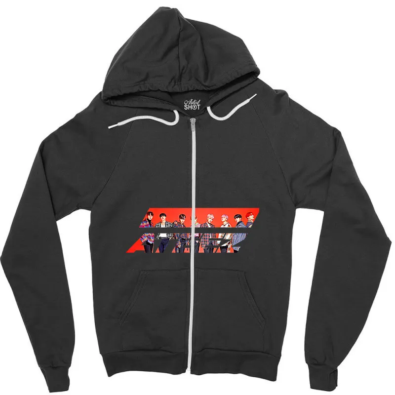 ATEEZ 8ROOM 7th Anniversary Crop Zip-Up Hoodie