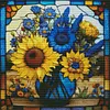 uk.everydayedeals (Limited Stock)14ct Stamped/Counted Cross Stitch - Sunflower(40*40cm)