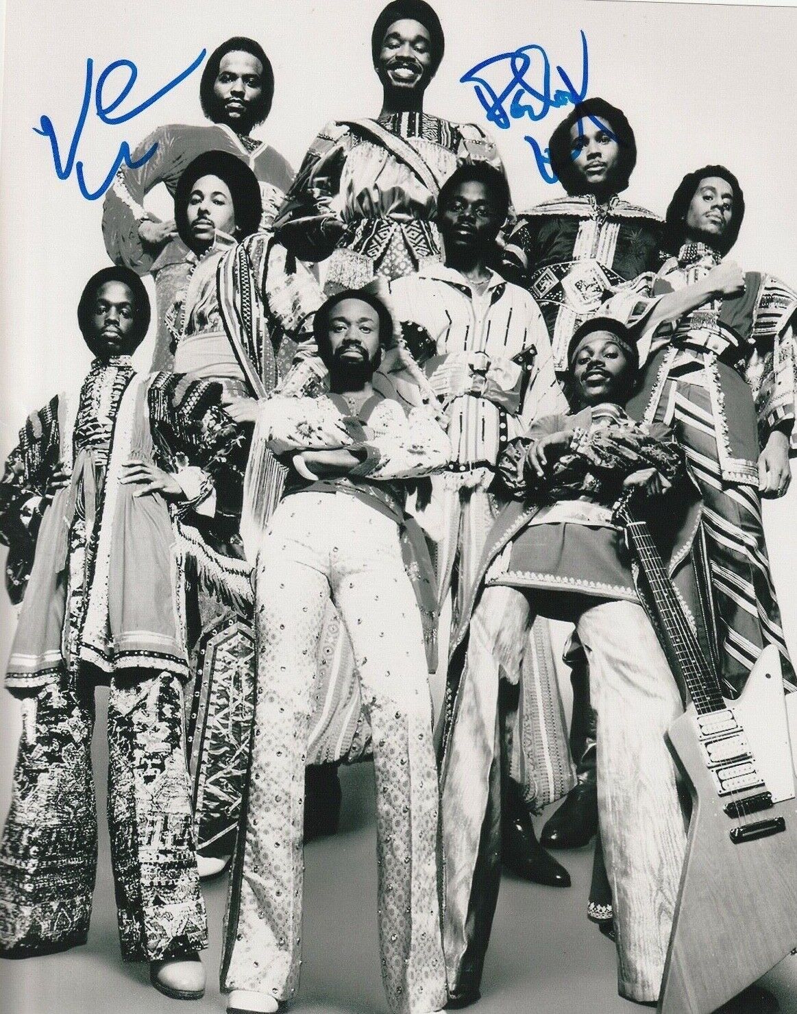 * VERDINE WHITE & RALPH JOHNSON * signed 8x10 Photo Poster painting * EARTH, WIND & FIRE * 1