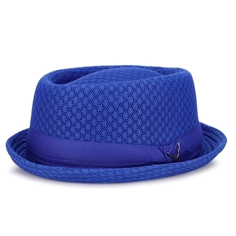 Men’s Elegant Solid Color Side Of Fungus Fedora Hat