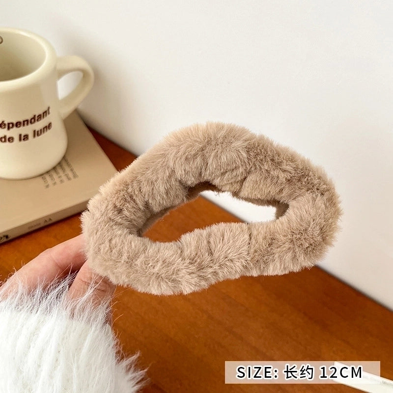 Minimalist Solid Color Arylic Hair Claws 1 Piece