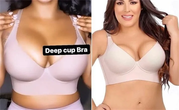 🔥Fashion Deep Cup Bra🔥Bra with shapewear incorporated (Size runs the same as regular bras)