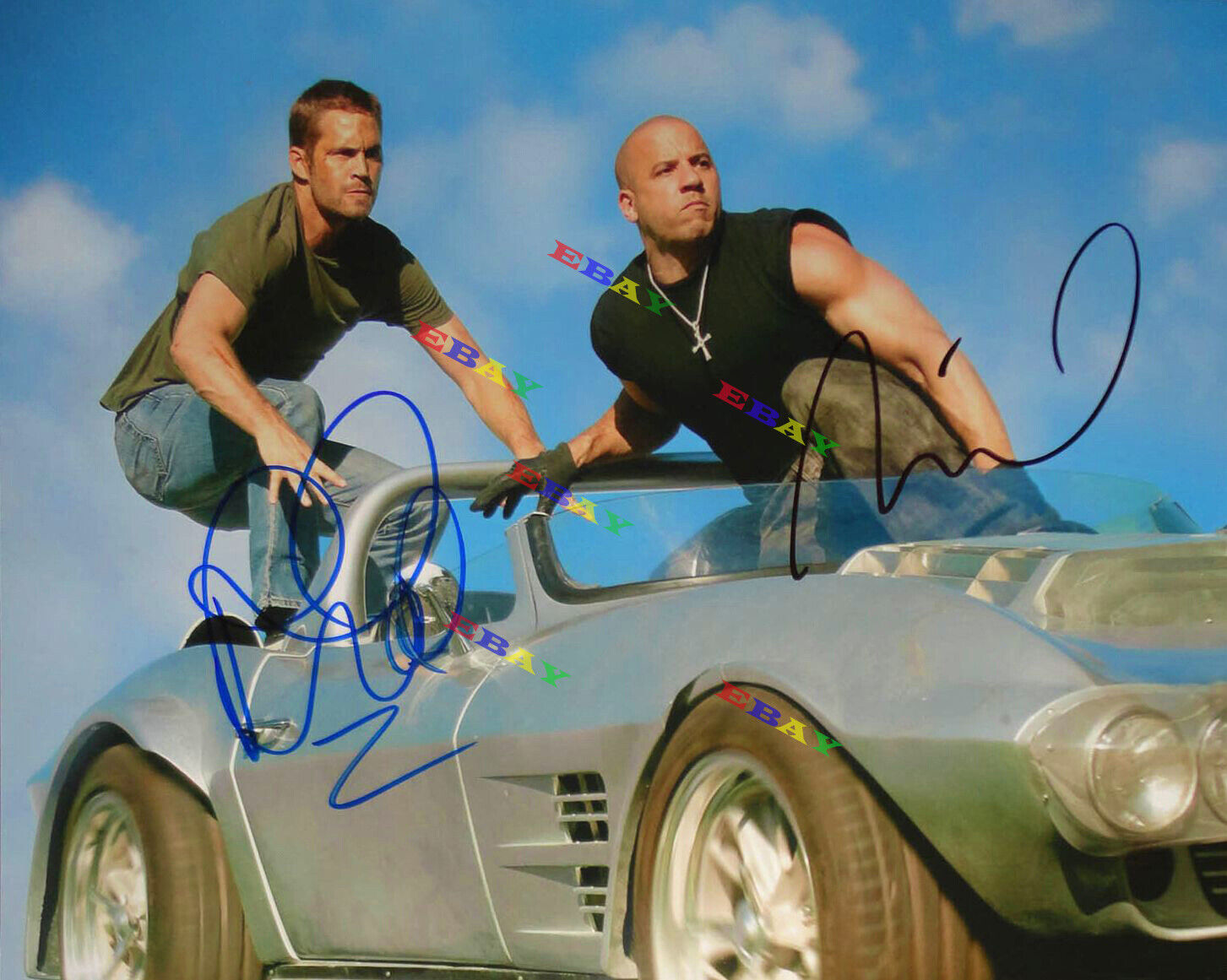 Fast & Furious Paul Walker Vin Diesel Autographed Signed 8x10 Photo Poster painting Reprint