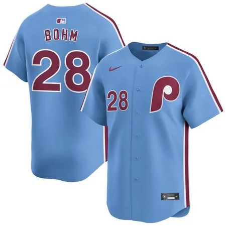 Men's Philadelphia Phillies #28 Alec Bohm  Blue Home Limited Player Jersey