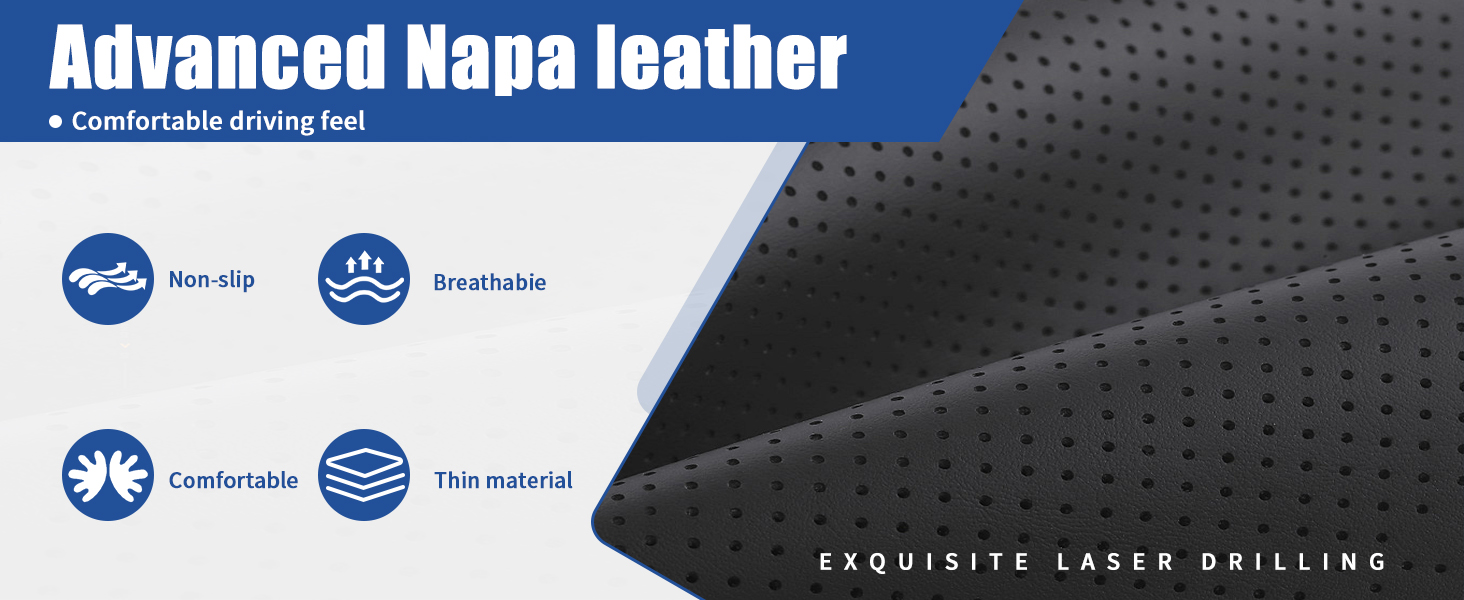 Microfiber Leather Steering Wheel Wrap