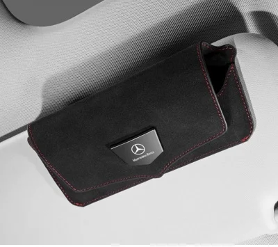 Suede Leather Car Glasses Case