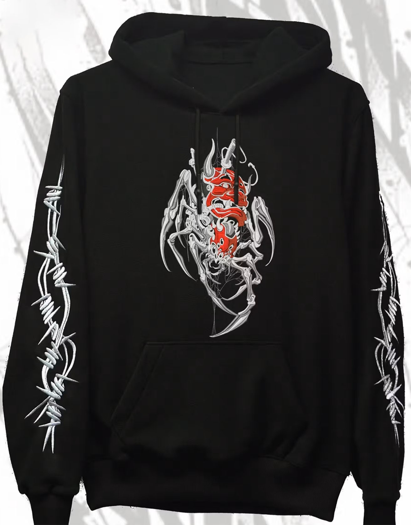 TW Dark Hannya Mask Hoodie / TECHWEAR CLUB / Techwear