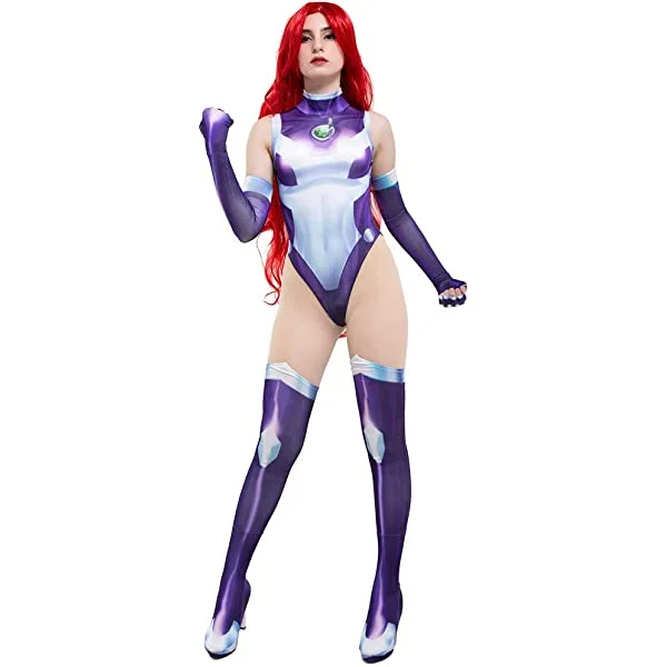 Women's Super Speed Cosplay 3D Printed Bodysuit Costume