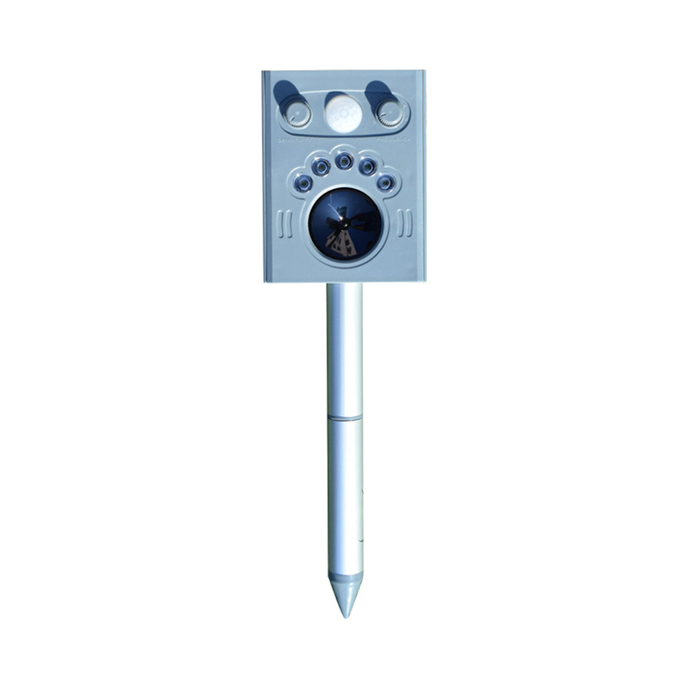 

Outdoor Solar Ultrasonic Animal Repeller Infrared Sensor Bird Dog Repellent, 501 Original