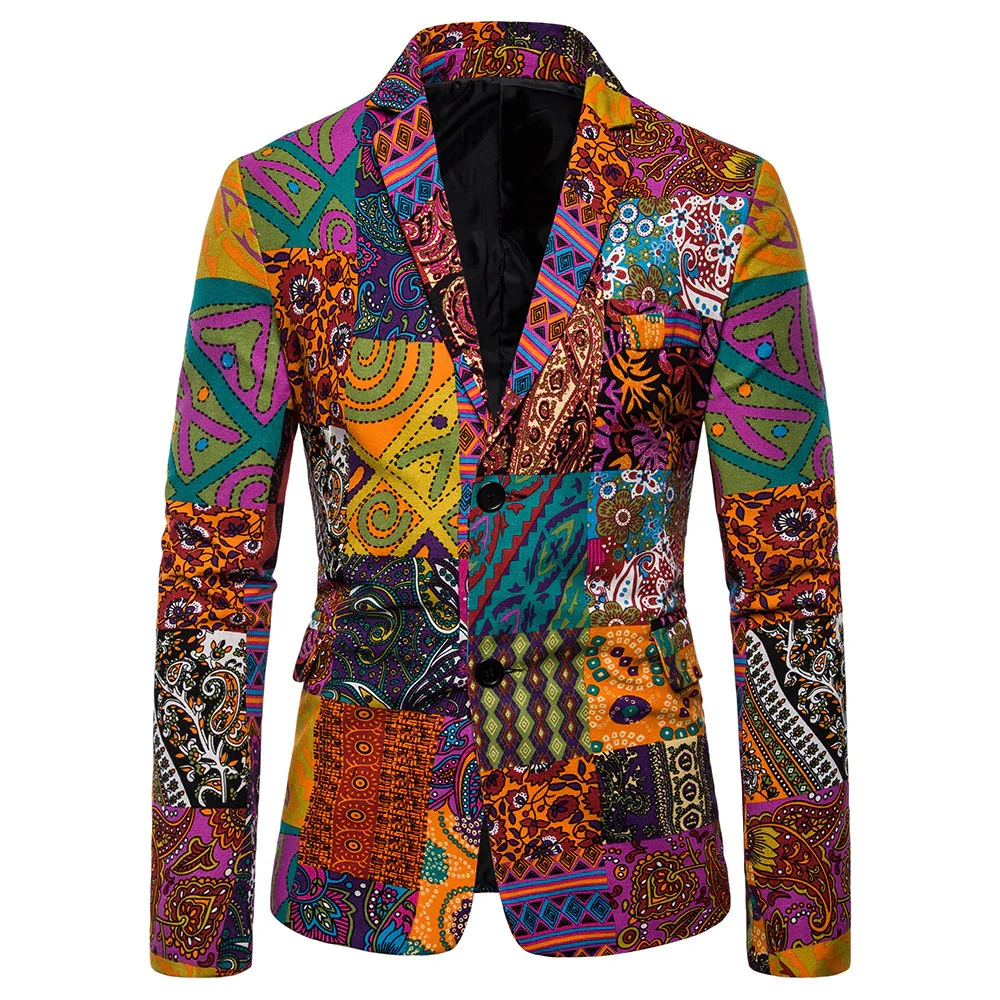 Men's Ethnic Style  Slim Formal Jacket