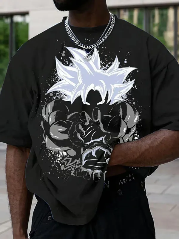 Men's Fashionable Dragon Ball Goku Ultra Instinct T-shirt