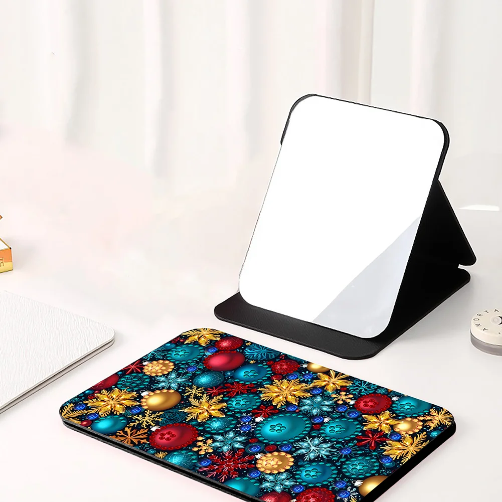 DIY Diamond Art Shiny Crystal Mirror Lightweight Standing Mirror (Christmas)