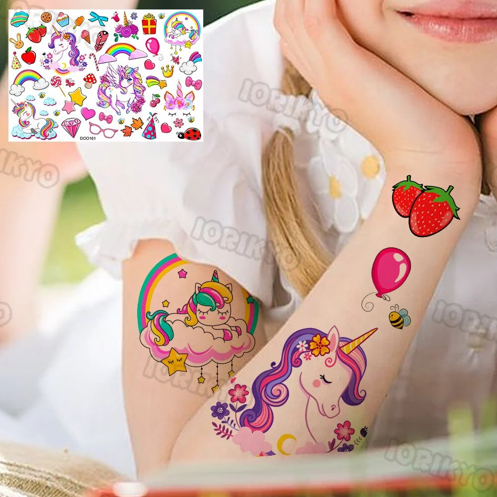 Death Skull Pirate Temporary Tattoo For Children Kids Face Men Boys Women Tattoos Sticker Fake Funny Tatoo Anchor Captain