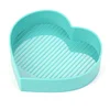 Diamond Painting Plastic Sky Blue Tray Heart Shape Drill Plate 7x7cm
