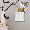4Pcs Diamond Painting Acrylic Cute Ghost Pumpkin Wall Switch Sticker for Wall Decoration
