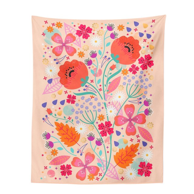 

Wall Tapestry - Botanical Wildflower-150*130cm, 501 Original