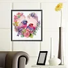 Diamond Painting -DIY Round Drill Love Sparrow（40x40cm）
