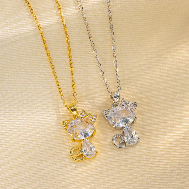 IG Style Geometric Titanium Steel 18K Gold Plated Necklaces