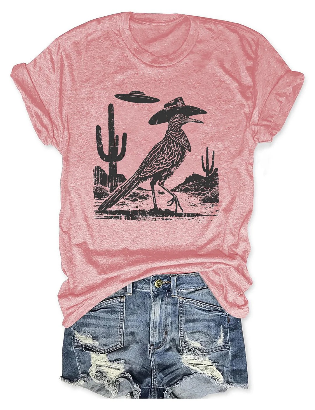 Roadrunner UFO Bird Lover T-shirt