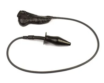 pornhint Pornhint Rubberfashion latex butt plug, enema anal plug with condom - anal sex dildo for men, women and couples