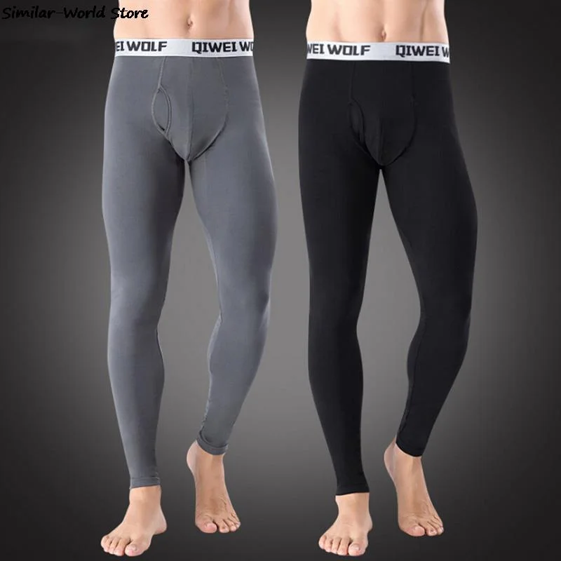 Autumn And Winter Men Thermal Underwear Warm Bottom Long Pants Leggings Cotton Normally Thermal Underwear