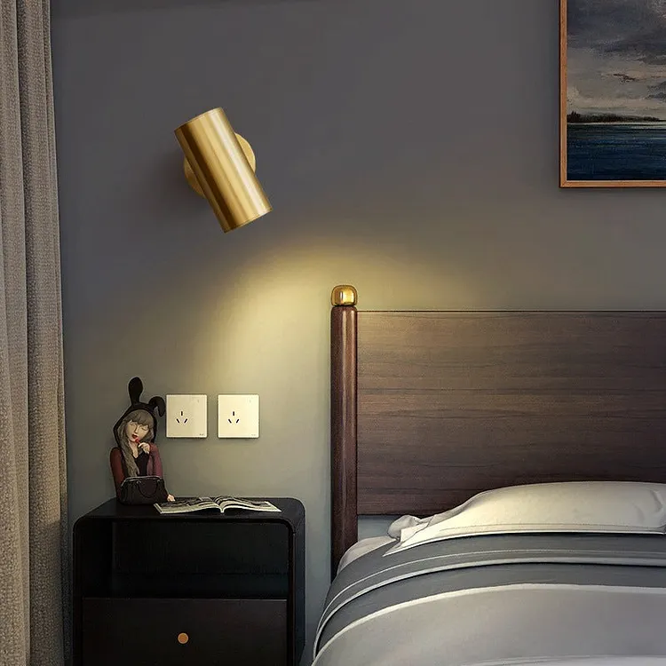 Freja Moden Spotlight Cylindrical Metal Wall Lamp