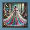 Girl In A Gorgeous Dress-Full Round Diamond Painting 40*40CM