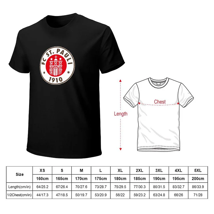 FC St. Pauli Core Stretch Slim Cneck Gildan Tee T-Shirt Herren