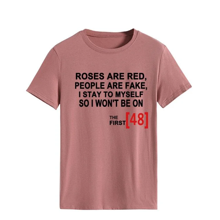 Roses are red T-Shirt Tee -06594-Annaletters