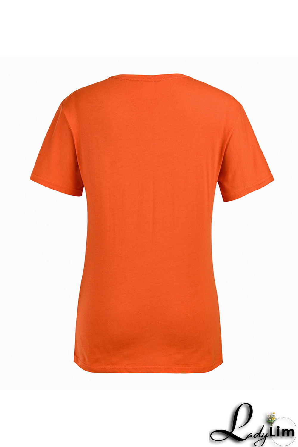 Black Fashion Street Print Letter O Neck T-Shirts