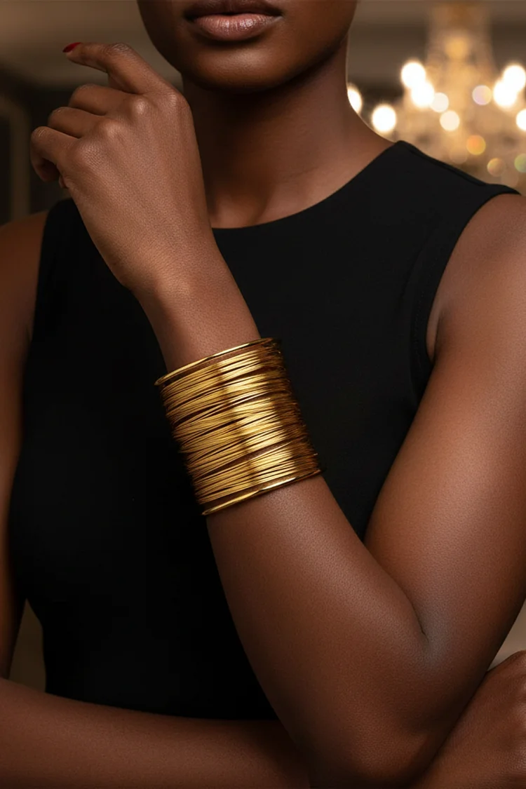 Daily Gold Wire Braid Opening Bracelets 2024 - Xpluswear