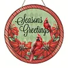 Seasons Greetings - Round Wooden Signs(12*12Inch)