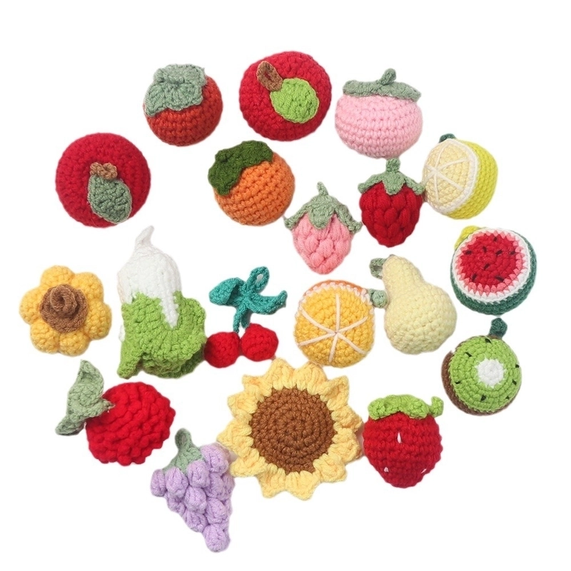 2 Pieces Cute Sunflower Santa Claus Yarn Women’s Bag Pendant Keychain