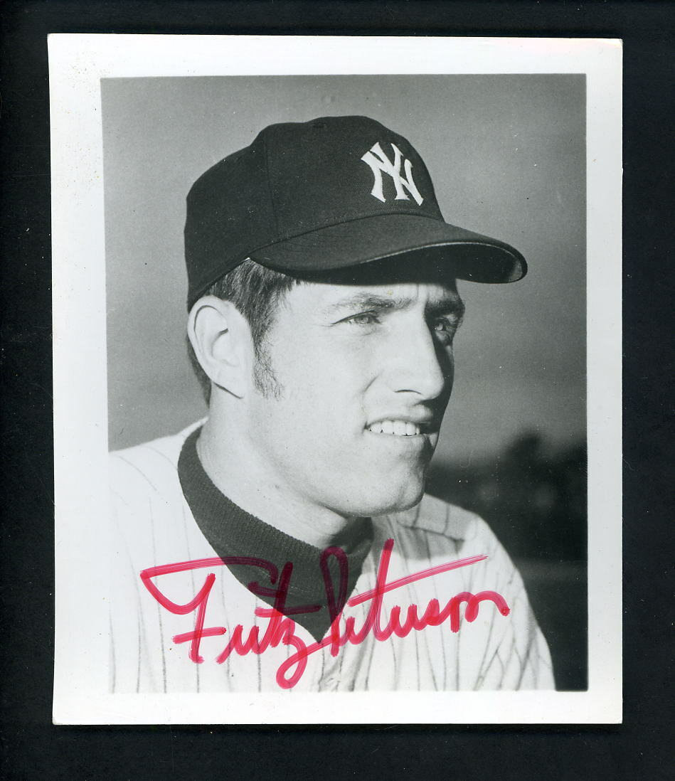 Fritz Peterson Signed Autographed 4 X 5 Photo Poster painting New York Yankees