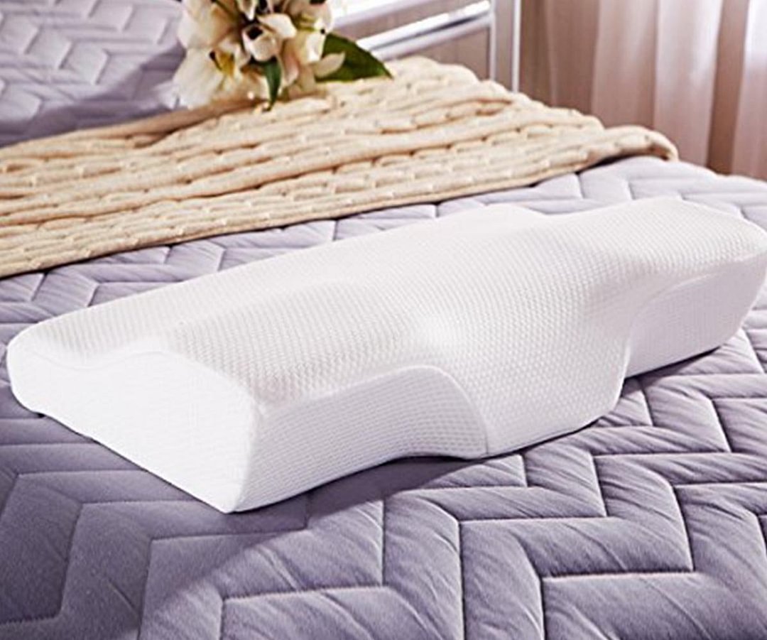Hugoiio™ Orthopedic Pillow Massage Latex Pillow for Sleeping Neck Pain Relief Cervical Bed Pillow Soft Pillow for Side Sleepers