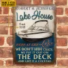 Personalized Bowrider Boat Lake Crazy Customized Classic Metal Signs