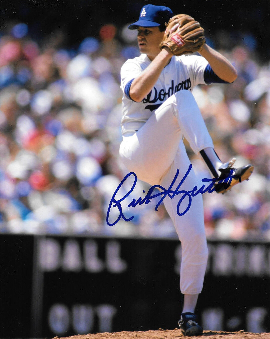 **GFA Los Angeles Dodgers * RICK HONEYCUTT * Signed 8x10 Photo Poster painting MH1 COA**