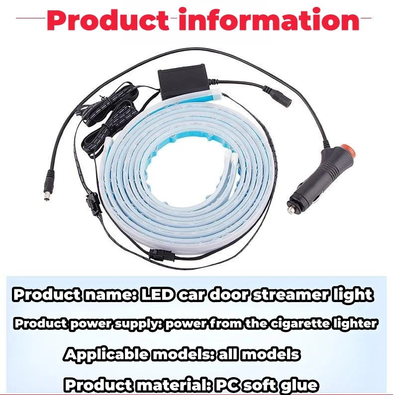 Car door LED streamer marquee side door ambient light