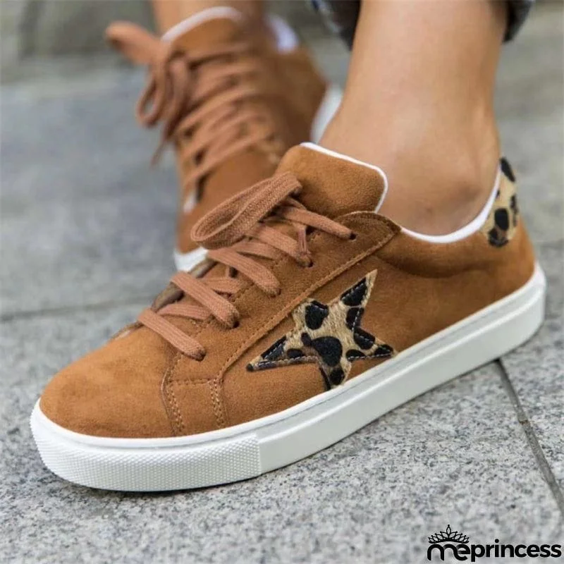 Non Slip Women's Round Head Lace Up Canvas Loafers