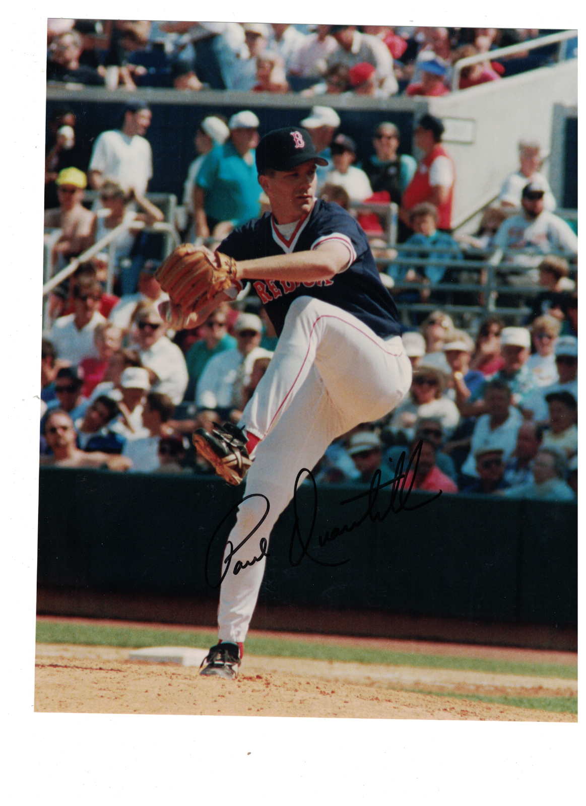 Paul Quantrill Boston Red Sox Signed 8x10 Photo Poster painting W/Our COA READ JH