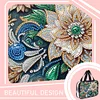DIY Flowers Diamond Art Rhinestone Makeup Bag Transparent PVC Storage Pack Gift