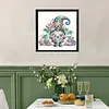Sea Goblin Special Shaped 5D DIY Partial Drill Diamonds Dots Gem Art Kits 11.81 X11.81inch Diamond Dots Paintings Diamonds Paintings Gem Art for Adults Beginners Home Decor