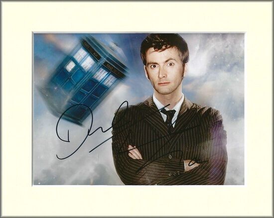 DAVID TENNANT NO.2 DOCTOR WHO PP MOUNTED 8X10 SIGNED AUTOGRAPH Photo Poster painting