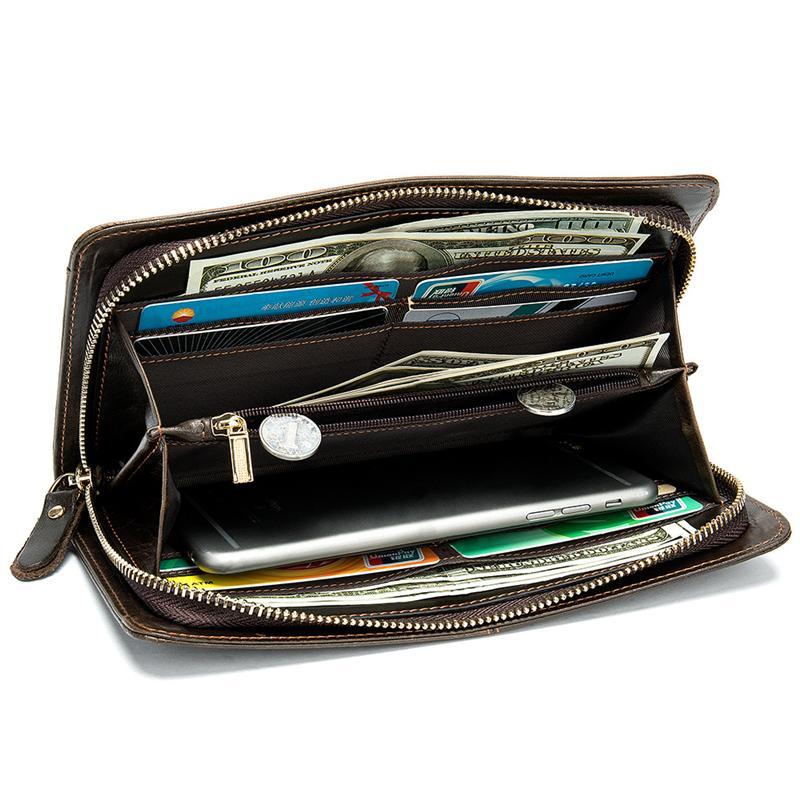 Muiltipurpose Leather Cards Holder Wallets With Pockets