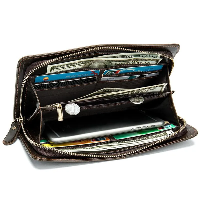 Muiltipurpose Leather Cards Holder Wallets With Pockets