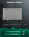 SCITOO 2806 Radiator Fit 2005-2010 for Honda for Odyssey 3.5L