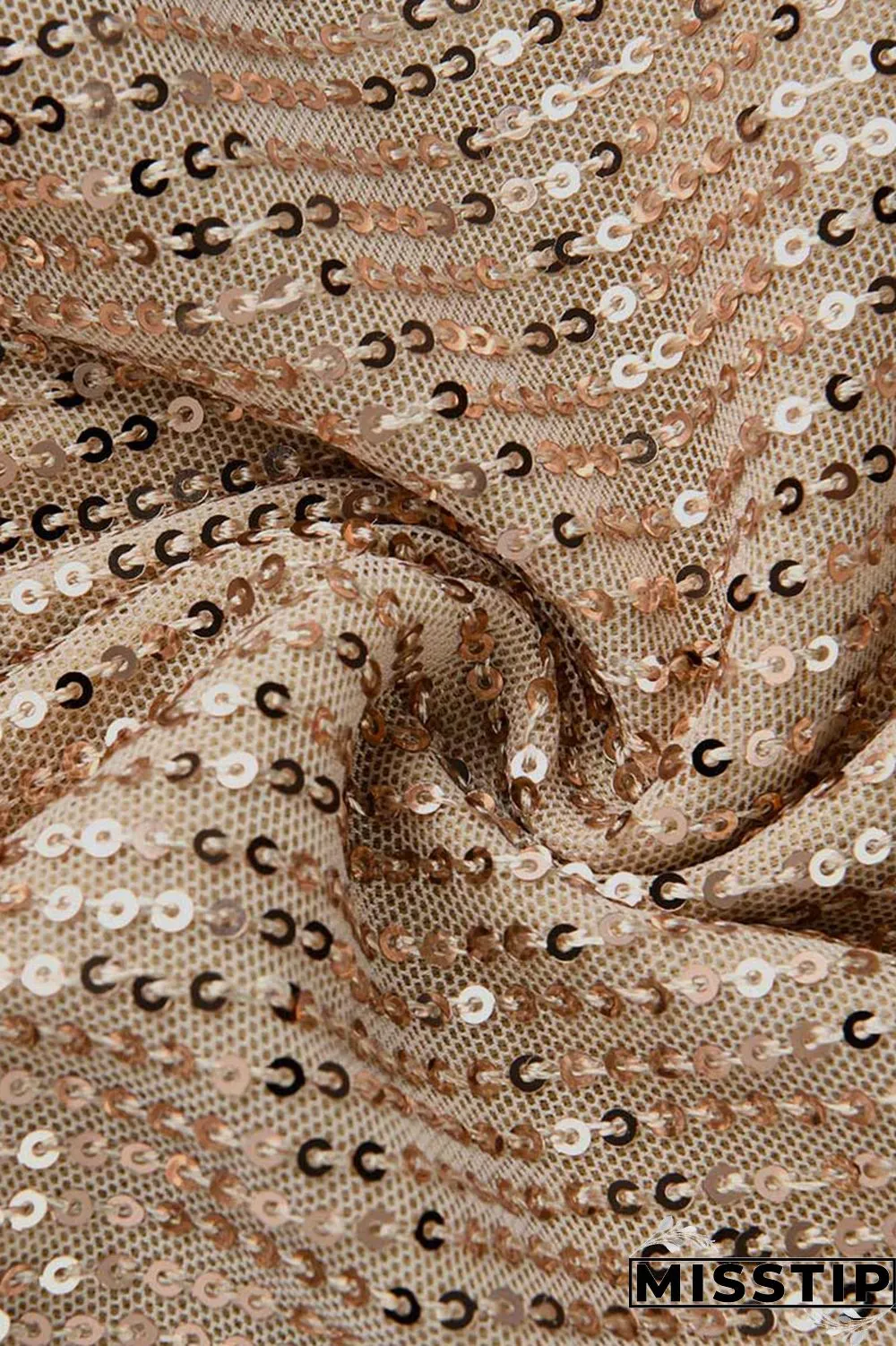 Gold Sexy Solid Sequins Mid Waist Pencil Bottoms