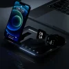 4-in-1 Wireless Charging Stand for iPhone 2024, Apple Watch, AirPods Pro and Samsung/Xiaomi Smartphones - Foldable design for easy carrying